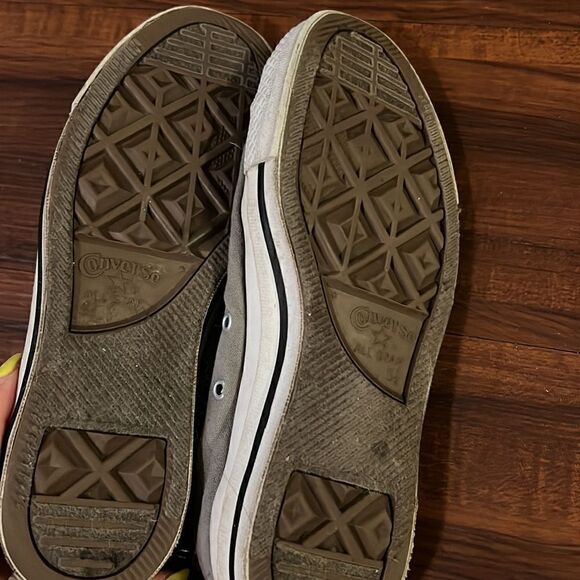 Converse Slip On Men’s 5 1/2 - Gray Low Converse - No Laces - Picture 4 of 4